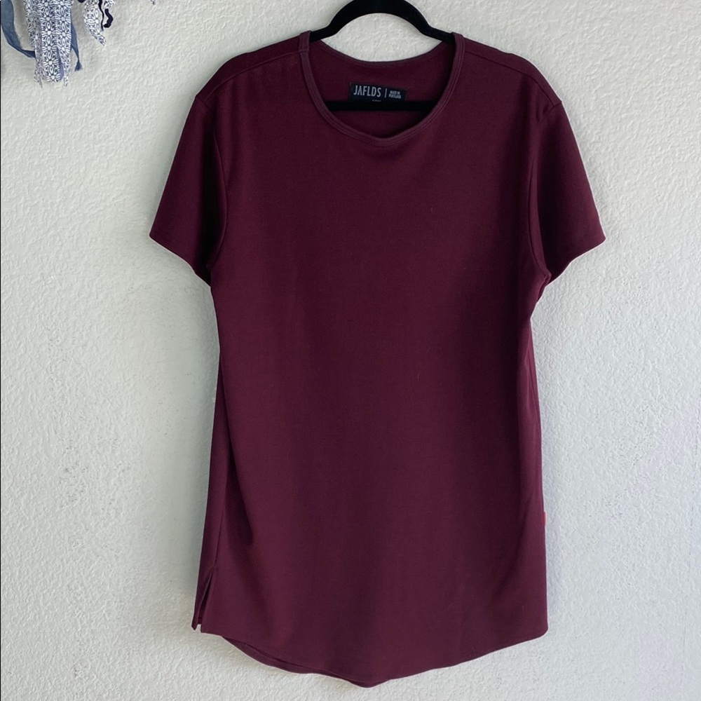 Jaflds Portland burgundy tshirt dress - Picture 2 of 5